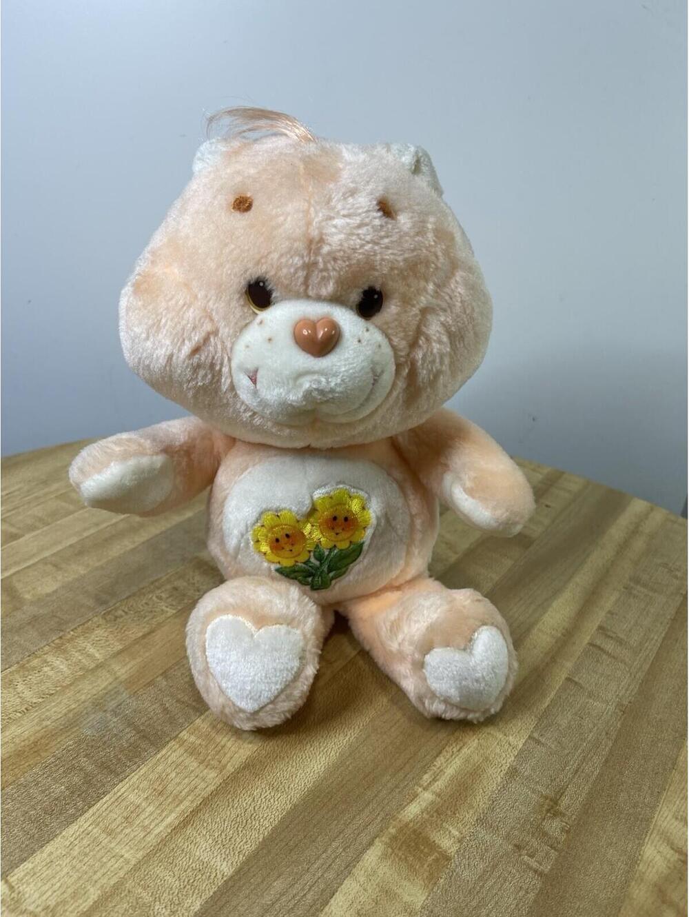 Vintage Kenner 1983 Care Bears Funshine Bear 13" Plush Yellow Sunshine Happy